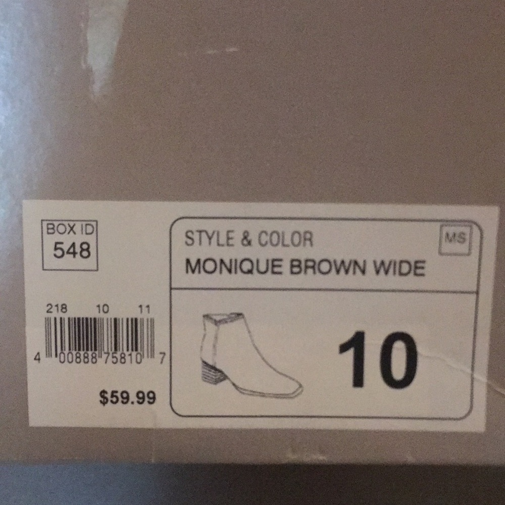 CROFT & BARROW 10 NWOT BROWN BOOT 👢 WITH STITCH - Picture 6 of 6